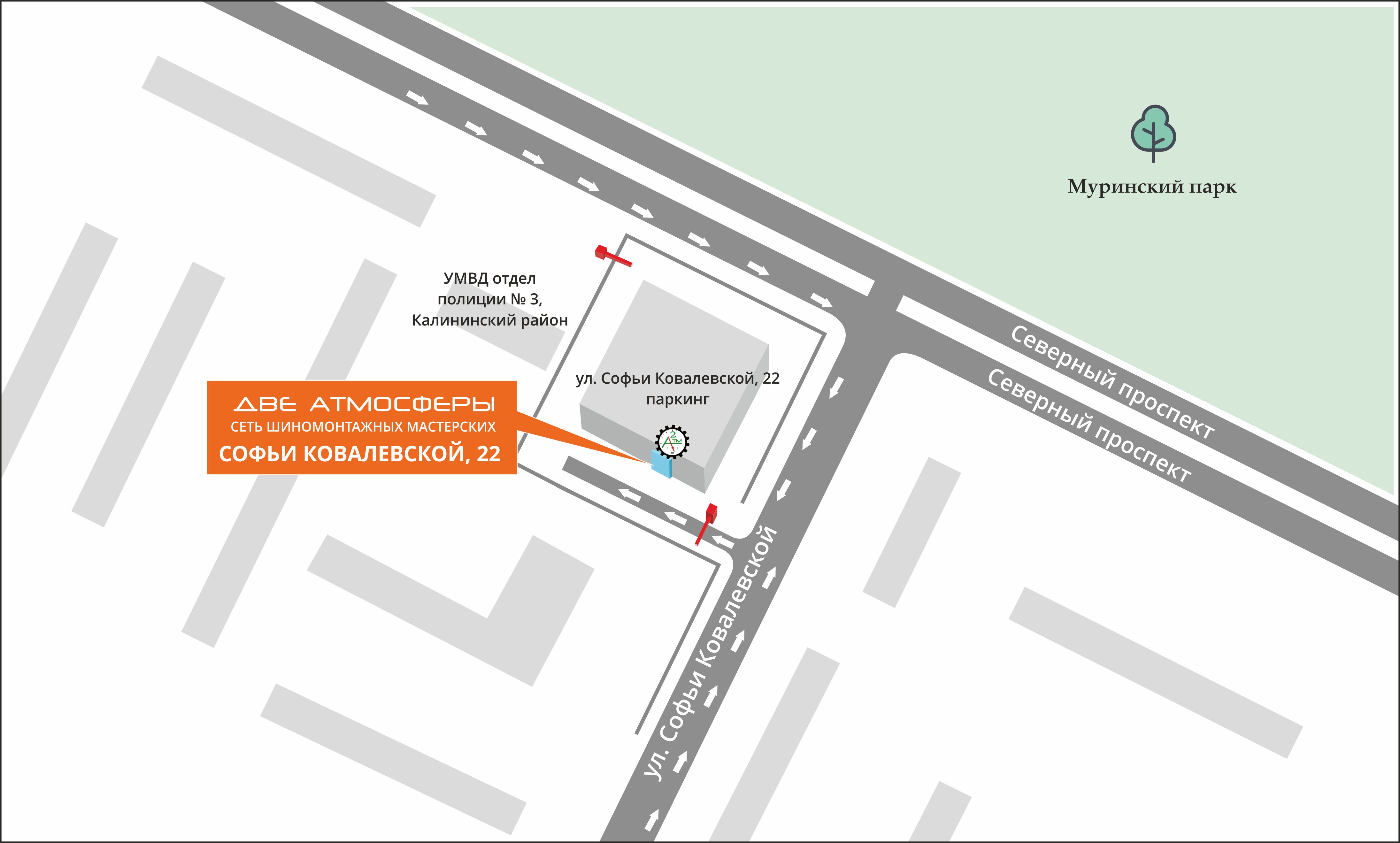 Схема проезда к мастерской