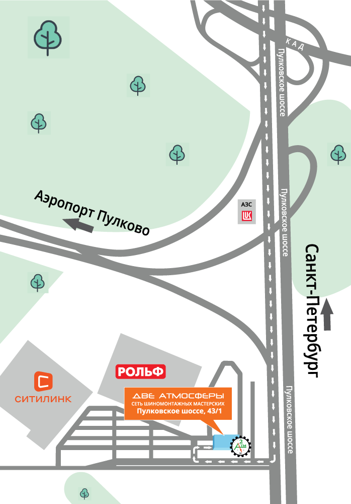 Схема проезда к мастерской